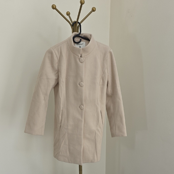Cream Trench Coat - Picture 2 of 6